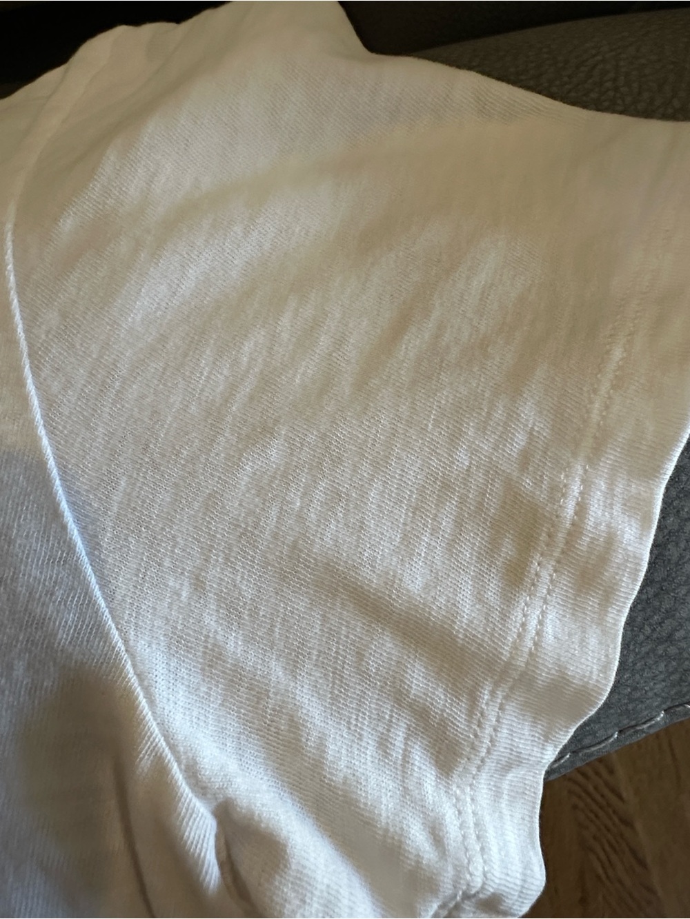 J. Crew White Tee with Palm Tree Grid - Picture 6 of 7
